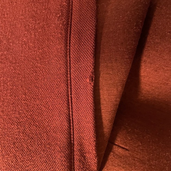 Ted Baker london  jacket bomber knit Burgundy Size 5 XL Flaw on Pocket - Picture 3 of 12